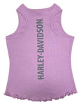 H-D® LITTLE GIRLS' EAGLE RIB SLEEVELESS TANK TOP - LAVENDER