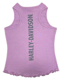 H-D® BIG GIRLS' EAGLE RIB SLEEVELESS TANK TOP - LAVENDER