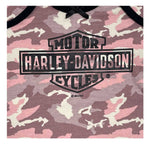 H-D® INFANT GIRLS' PRINTED CAMO KNIT CREEPER & HEADBAND SET