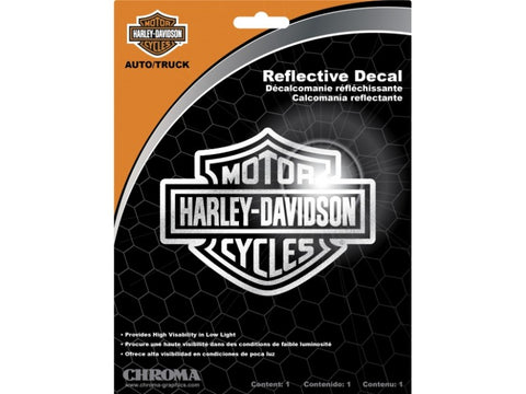 H-D® REFLECTIVE BAR & SHIELD LOGO DECAL - 4.5 X 5 IN.