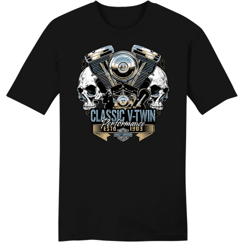 CLASSIC V-TWIN BLK TEE