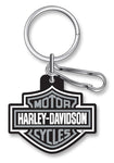 H-D® CLASSIC BAR & SHIELD KEY CHAIN WITH KEY RING & CLIP, GRAY