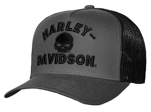 H-D® GATE ARCH MESH TRUCKER CAP - GRAY/BLACK