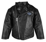 H-D® INFANT BOYS' B&S LOGO FAUX LEATHER INFANT BIKER JACKET