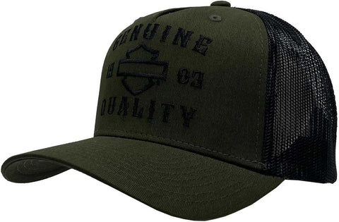 H-D® SHARPNESS TRUCKER SNAPBACK HAT - MILITARY GREEN