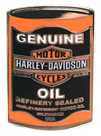 H-D® 1.25 IN. GENUINE B&S OIL CAN PIN - BLACK/ORANGE, SILVER FINISH