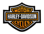 H-D® 5.6 IN. EMBROIDERED ORANGE BAR & SHIELD LOGO EMBLEM PATCH