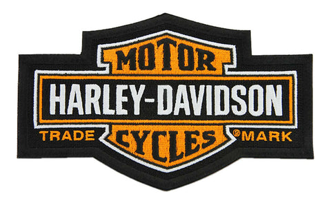 H-D® 7.25 IN. EMBROIDERED TRADEMARK BAR & SHIELD EMBLEM SEW-ON PATCH