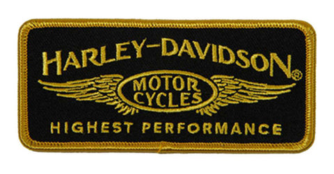 H-D® 4.25 IN. EMBROIDERED HIGH PERFORMANCE EMBLEM SEW-ON PATCH