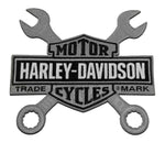 H-D® 8 IN. EMBROIDERED WRENCHES BAR & SHIELD LOGO EMBLEM SEW-ON PATCH