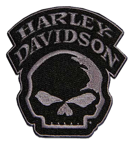 H-D® 4 IN. EMBROIDERED WILLIE G SKULL EMBLEM SEW-ON PATCH