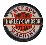 H-D® 4 IN. WOVEN FREEDOM MACHINE B&S LOGO EMBLEM SEW-ON PATCH