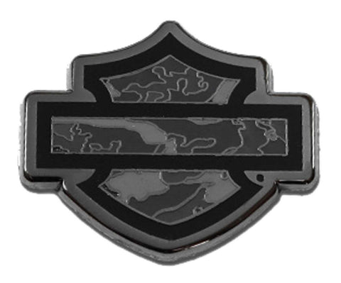 H-D® 1.25 IN. CAMO BAR & SHIELD LOGO METAL PIN - GRAY FINISH