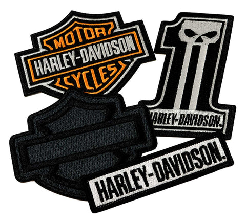 H-D® CLASSIC H-D LOGOS EMBLEM SEW-ON PATCH PACK