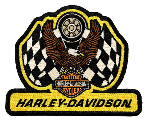 H-D® 4 IN. EMBROIDERED SUPERCHARGED EMBLEM SEW-ON PATCH