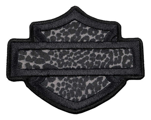 H-D® 3.5 IN. EMBROIDERED CHEETAH BAR & SHIELD EMBLEM SEW-ON PATCH