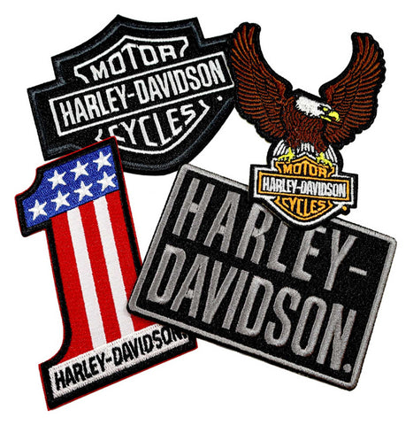 H-D® EMBROIDERED ICONIC H-D LOGOS EMBLEM SEW-ON PATCH PACK