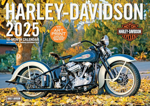 H-D 2025 CALENDAR 17X12