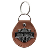 HD KEYCHAIN B&S BROWN VINYL FOB