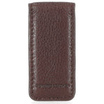 H-D® MEN'S B&S LEATHER MAGNETIC MONEY CLIP - DARK RED BROWN