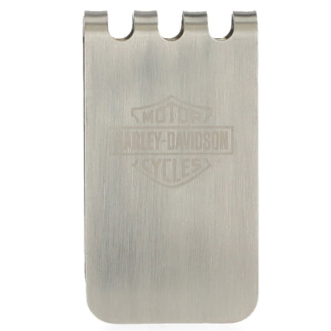 H-D® MEN'S B&S METAL MONEY CLIP/BOTTLE OPENER - BRUSHED NICKEL FINISH