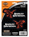 H-D® 2-PIECE RIGHT/LEFT EAGLE W/ H-D TEXT DECAL - 6 X 8 IN.