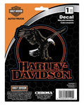 H-D® CIRCLE EAGLE H-D TEXT GRAPHIC VINYL DECAL - 6 X 8 IN.