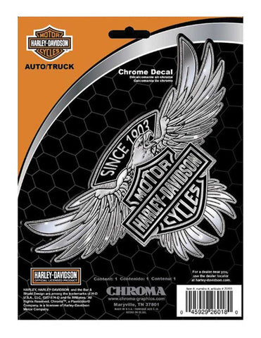 H-D® EMBOSSED 1903 BAR & SHIELD EAGLE CHROME