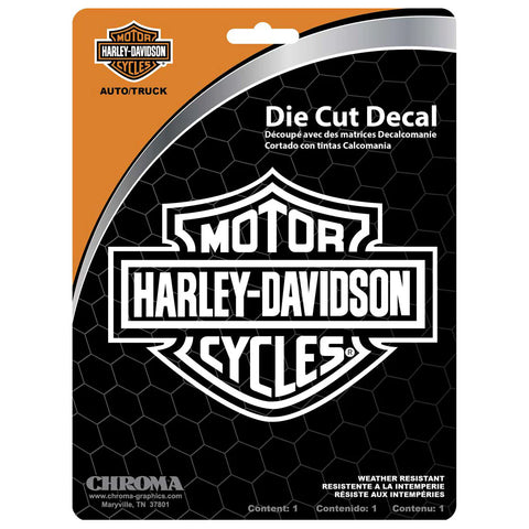 H-D® BAR & SHIELD WHITE DIE CUTZ WINDOW DECAL