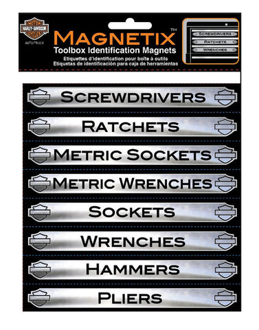 H-D® MAGNETIX TOOLBOX IDENTIFICATION MAGNETS, 16 PACK