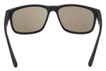 H-D® MEN'S SHINY BLACK RECTANGULAR FRAME, BORDEAUX MIRROR LENSES