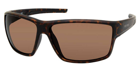 H-D® MEN'S DEEP SPORT WRAP SUNGLASSES, HAVANA FRAMES/BROWN LENSES