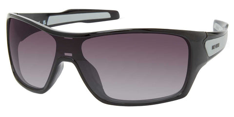 H-D® MEN'S FULL COVERAGE SUNGLASSES, BLACK FRAMES & GRADIENT LENSES