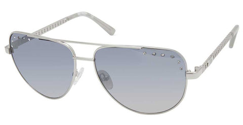 H-D® WOMEN'S TEARDROP AVIATOR SUNGLASSES, GUNMETAL FRAME/BLUE LENSES