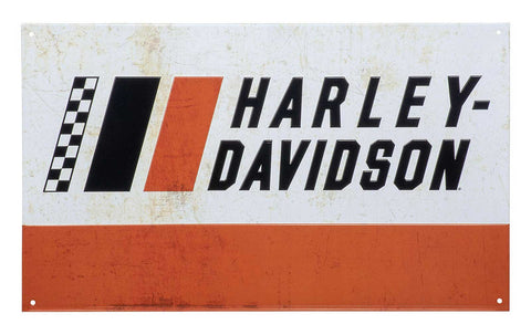 H-D RACING STRIPES TIN SIGN