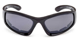 H-D® MEN'S SIGNATURE FOAM RIDING SUNGLASSES, SHINY BLACK W/SMOKE LENS