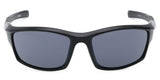 H-D® WOMEN'S RACER SQUARE SUNGLASSES, SHINY BLACK PLASTIC FRAMES