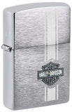 ZIPPO H-D BRUSHED CHROME LUSTRE B&S