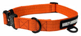 NYLON H-D LOGO DOG COLLAR - ORANGE