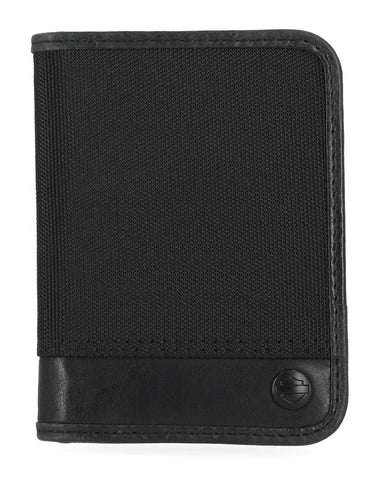 H-D® MEN'S CLASSIC CORDURA VERTICAL POCKET BILLFOLD WALLET - BLACK