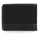 H-D® MEN'S CLASSIC CORDURA LEATHER TRIP DOUBLE BILLFOLD WALLET - BLACK