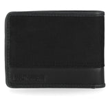 H-D® MEN'S CLASSIC CORDURA LEATHER TRIP DOUBLE BILLFOLD WALLET - BLACK