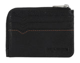 B&S ZIP CARD CASE - BLACK