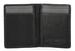 H-D® MEN'S GENUINE LEATHER WITH CALVARY CANVAS TRIM VERTICAL BILLFOLD