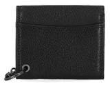 H-D® MEN'S EMBOSSED EAGLE TRI-FOLD SNAL CHAIN RFID WALLET, BLACK