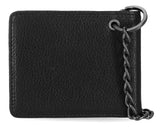 H-D® MEN'S EMBOSSED EAGLE BILLFOLD CHAIN RFID WALLET - BLACK