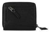 H-D® WOMEN'S CLASSIC SMALL ZIP AROUND LEATHER WALLET - BLACK