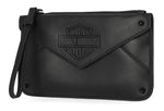 H-D® WOMEN'S B&S CONE STUD CROSSBODY CLUTCH - BLACK