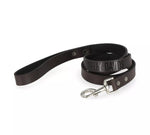 LEATHER HD DOG LEASH - BLACK