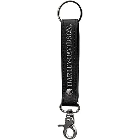 HD KEYCHAIN SKULL BLACK VINYL STRAP